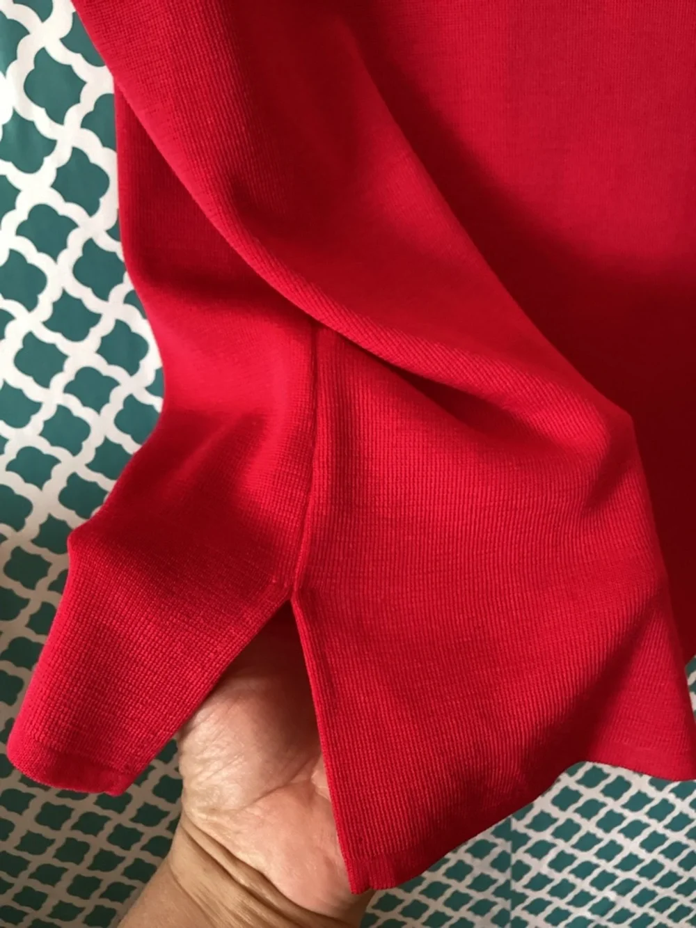 Ming Wang Red Sleeveless Knit Shell size large - Picture 9 of 11